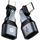 ENDLESSHINE USB A to type C変換アダプター 180°回転usb-c to usb-a変換コネクタPD 240W 急速充電 USB2.0 480Mbps データ転送 LED 2 パック