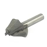 uxcell U溝ビット　ラウンド　ノーズ　ルーター　ビット　ストレート　シャンク　　ラウンド　ノーズ　 6.35mm x 22.22mm　ウッドワーク