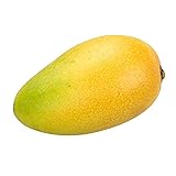 食品サンプル リンゴ 果物 フルーツ ディスプレイ 模型 柔らかいプラスチックの人工的な塊は、果物のホームインテリアデスクのテーブルの装飾パーティーデコレーション(Mango,#10)