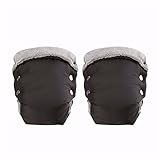 UNOPRO ベビーカー用 手袋 ハンドマフお出かけ用 厚手　防水　防寒　保温 ダウンハンドマフ　 (ブラック)