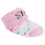 赤ちゃん・ベビー用 ガールズ コットンリッチ ギフトポーチつき ピンク ベビーソックス 靴下 女の子 (ワンサイズ) (蝶々)