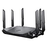 MSI GRAX66 WiFi ルーター(ゲーミングルーター) WiFi6 無線LAN 11ax AX6600 トライバンド 4804 Mbps+1201 Mbps+574Mbps【iPhone/android/PS5/Nintendo Switch対応】 2階建/4LDK メーカー保証3年