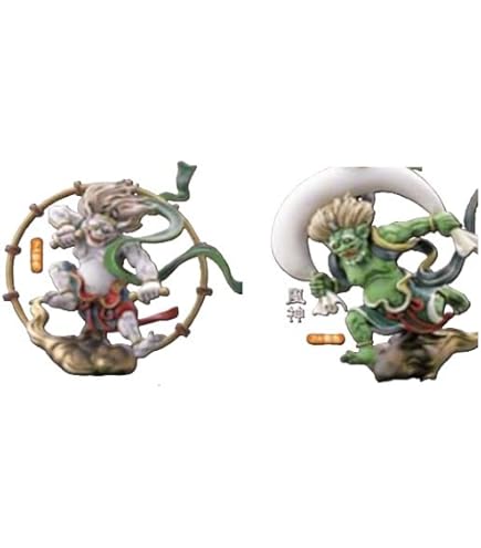 海洋堂　風神 雷神　ミニチュアキューブ 005 フィギュア miniQ ミニチュアキューブ005 風神 雷神｜ミニキュー｜海洋堂