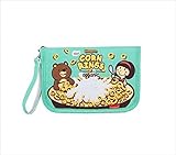Rush.C ベビー＆マタニティ 出産用品 母子手帳ケース POP くまさん グリーン 【Rush.Cオリジナルハンカチセット】 846