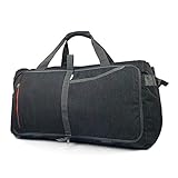 スポーツバッグ　ジムバッグ　ダッフルバッグ　旅行バッグ 修学旅行 リュック 防水　3WAY (ブラック65L)