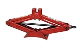 life_mart パンタジャッキ 2トン 手動式 タイヤ ホイール交換 耐荷重2トン (レッド)