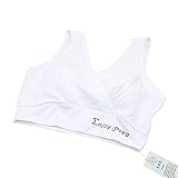 YING LAN　コットン　ベスト　クロスオーバー　授乳用　ブラジャー　下着 ノンワイヤー ナイト ブラ　スリープブラ　妊婦　授乳　スポーツ　ヨガ 　ホワイト