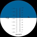 1年メーカー保証温度補正海水濃度屈折計海水比重計＊正確な比重を簡単に測定！試料1、2滴たらして一発測定しかも正確