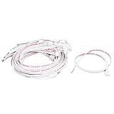 uxcell ジャンプワイヤ XH2.54コネクタケーブル レッド ブラック プラスチック 金属 20個入れ