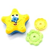 KINGZUO　子供　ヒトデの形　電子おもちゃ　水浴のおもちゃ　回転でき　お風呂　楽しい　　贈り物 - イエロー　フローティング