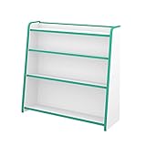 【JAJAN】ほんだな　ワイド 幅93cm　グリーン［完成品][おまけ付き]【知育家具EVAキッズシリーズ】GR-93HG_s