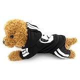 Ranphy チワワ トイプードル パピヨン ヨーキー ポメラニアン ビーグル アウトレット 犬 服/犬の服 プードル 春 小型 犬 ウェア 洋服 秋冬服 シャツ オーバーオール ブラック M