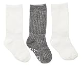Cheskiベビー膝ソックスStay Put on赤ちゃんのKicking Legs ~リブ編み3ペア US サイズ: L