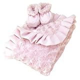 Luxe Blanket and Booties Gift Set Color: Pink by Trend Lab [並行輸入品]