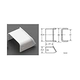 エスコ EA947JA-162 47.4x26x21.2mm メタルモール用保護金具(ホワイト) ESCO