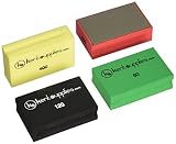 KENT 4 Assorted COARSE Grits Premium Diamond Hand Polishing Pads by Kent Supplies