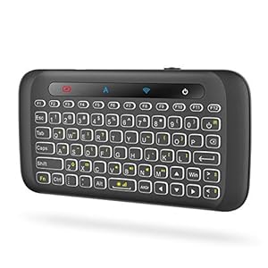 Docooler ミニキーボード 2.4GHzワイヤレスキーボード マウス一体型 トラックパッド PC/PAD/Android TV/HTPC対応