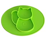Kuke ベビー用品　シリコン　ランチプレート　招き猫　遊び食べ 離乳食 食器 マット