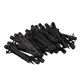 Newtion 50pcs 8コンセント 灌漑 散水用具 ガーデニング 芝生 庭園 温室 360°調整可能 ドリッパー (50本)