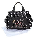 Allis Holiday Baby Changing Bag Nappy Tote (Flower, Large, 3-Piece) by Allis