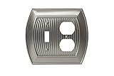 Amerock BP36538G10 Allison 1 Toggle 2 Plug Wallplate, Satin Nickel [並行輸入品]
