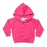 Larkwood Toddler/Baby Hooded Sweatshirt / Hoodie (12-18) (Fuchsia) by Larkwood