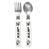 Baby Fanatic Fork and Spoon Set, New York Jets by Baby Fanatic