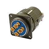 uxcell 航空丸型コネクタ コンタクト径5.5mm 4ピン AC 500V 100A 金属製 電気製品