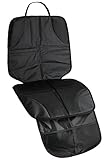 チャイルドシート用マット ･シート チャイルドシート保護用品 ブラック 傷･汚れ防止 お手入れ簡単 滑り止め加工 メッシュポケット付 ポリエステル製 重量260g 85*46cm [並行輸入品]