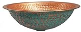 エジプトギフトショップ12 " Golden Verdigris銅トイレ浴室洗面所シンクボウルライトペンダント