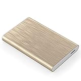 2.5インチHdd外付けハードドライブ1tb / 500gb / 250gb、Usb3.0ポータブルモバイルバックアップデータストレージ、PC、デスクトップ、ラップトップ、Macbook、Xbox One、Ps4、スマートテレビに適しています (120GB,Gold)