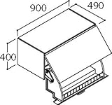LIXIL(リクシル) INAX ピアラ アッパーキャビネット(ダウン機構付) ブラウン AR1U-905W/VR1