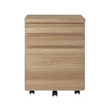 デスクワゴン［日本製］　　ナチュラル　Ｂ・引出し