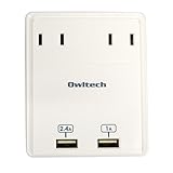 オウルテック USB急速充電対応 マルチACアダプタ USBポート2口(合計3.4A)+コンセント2口 1年保証 iPhone6/6Plus/5S/5C/5/iPad air/mini/Galaxy/Xperia/Nexus等スマートフォン タブレットPC対応 ホワイト OWL-ACU2A2WH