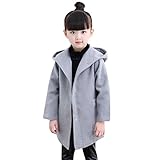 Tovadoo 子供服 ベビー服 女の子 トレンチコート アウター 秋冬物 防風着 長袖 姉妹揃い 無地 暖かい 可愛い 通学 旅行 5-14歳