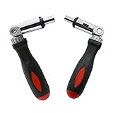 lzn ポータブル高品質 調整可能 左/右 六角ドライバ、ラチェット用 ねじ回しレンチドライバ180度回転する