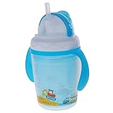 Prettyia 　230ml　赤ちゃん　ハンドル　マグボトル　ストローボトル　ベビーマグ　4色選べ - ブルー