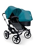 Bugaboo 2015 Donkey Duo Stroller Complete Set in Aluminum and Black by Bugaboo