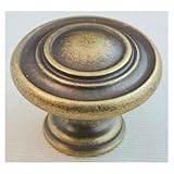 Ultra Hardware 41708 ULTRA HARDWARE 1-5/16" Antique Brass Trendset High Density Zinc Knob [並行輸入品]