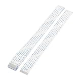 uxcell 柔軟フラットケーブル　データケーブル　20本入 33ピン　ホワイト　Aタイプ