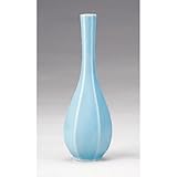 花器 青白瓷六角鶴首花入 約R7.5 x H25.2ｃｍ 原平窯 紙箱入 茶道 茶器 抹茶