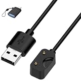 KONXISA For Samsung Galaxy FIT3 用 充電ケーブル USB充電器 + USB to Type-Cアダプターが付属(1枚) 100CM マグネット充電コード 高耐久 軽量 小さい 持ち運び便利（1本/ブラック）