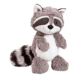 アライグマのぬいぐるみ - 25cm ふわふわアライグマのぬいぐるみ、ソフト PP コットンのアライグマのぬいぐるみ | Raccoon Plush Pillow 綿充填 Minii ソフトアライグマぬいぐるみ枕、リアルなアライグマぬいぐるみ、赤ちゃん、子供、女の子に最適