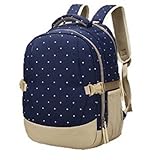 (レミュール) Remule マザーズバッグ 大容量 多機能 収納 多彩 水玉 模様 ドット 柄 (ブルー)