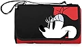 ONIVA ピクニックタイムブランド ディズニー ミニーマウス ブランケット トート アウトドア ピクニックブランケット ビーチブランケット キャンプ用ブランケット レッド ブラックフラップ付き