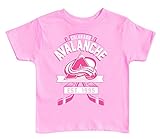 NHL Colorado Avalanche Kids Tシャツ、5 – 6、ピンク