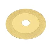 uxcell　研磨用ツール ダイヤモンド研削ディスク　メタル製ゴールドトーン　スパークリングホイール　100mm径