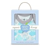 Apple Park Essential有機コットンOnesie Inギフトボックス、ベビーBoy US サイズ: XS カラー: ブルー