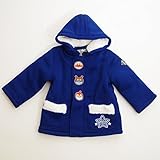 アンパンマン コート ジップアップ 顔アップリケ 80～95cm (EA7923) (95cm, ネイビー)
