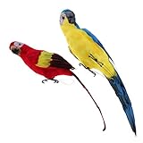 KESOTO 　耐久性　現実的　人工鳥　オーナメント　パロットバード　素敵　ホーム　ガーデン装飾　長持ち